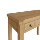 Tunbridge Oak Dressing Table with 3 Drawers 110 x 45 x 83 cm