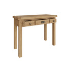 Tunbridge Oak Dressing Table with 3 Drawers 110 x 45 x 83 cm