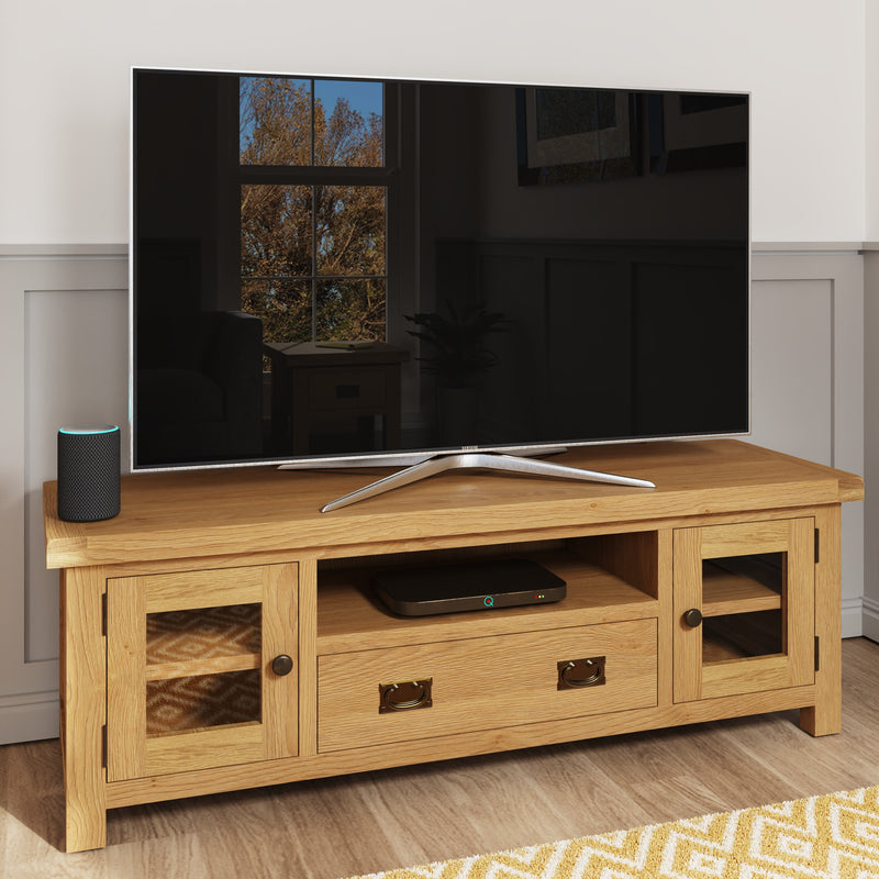 Tunbridge Oak TV Unit Large 150 x 45 x 50 cm