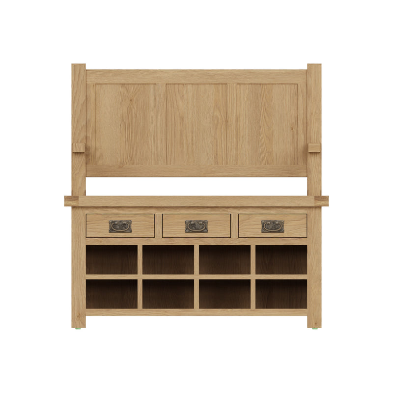 Tunbridge Oak Monks Bench 110 x 48 x 110 cm