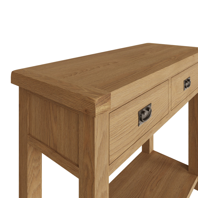 Tunbridge Oak Console Table Medium 105 x 40 x 85 cm