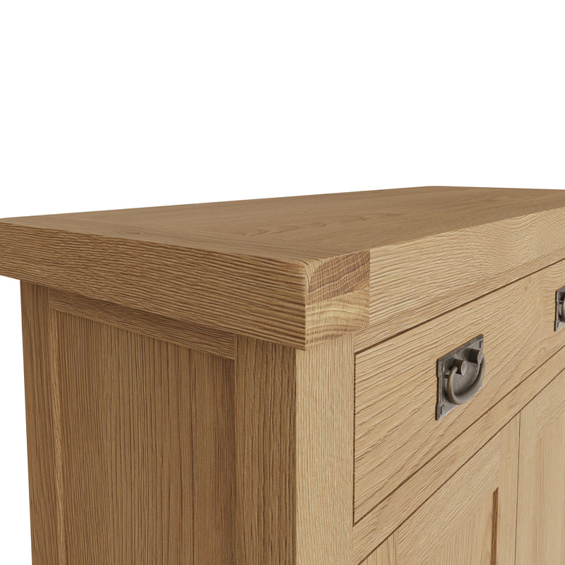 Tunbridge Oak Sideboard Small 2 Door 1 Drawer 85 x 35 x 80 cm