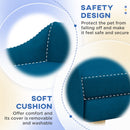 PawHut Dog Sofa Bed Raised Couch with Wooden Frame and Soft Cushion, Blue