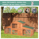 Pawhut Fir Wood Rabbit Hutch