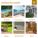 Outsunny Adirondack Chair -Natural Wood