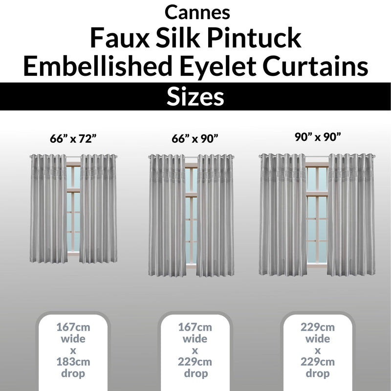 Eclipse Eyelet Curtains - Silver