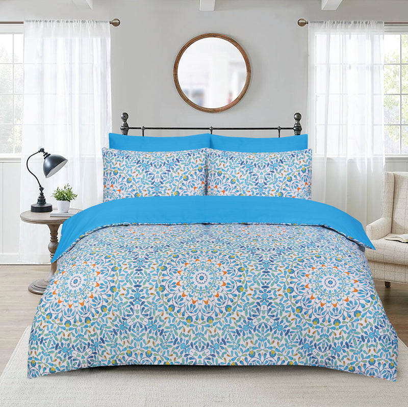 Lewis's Casablanca Duvet Set - Teal