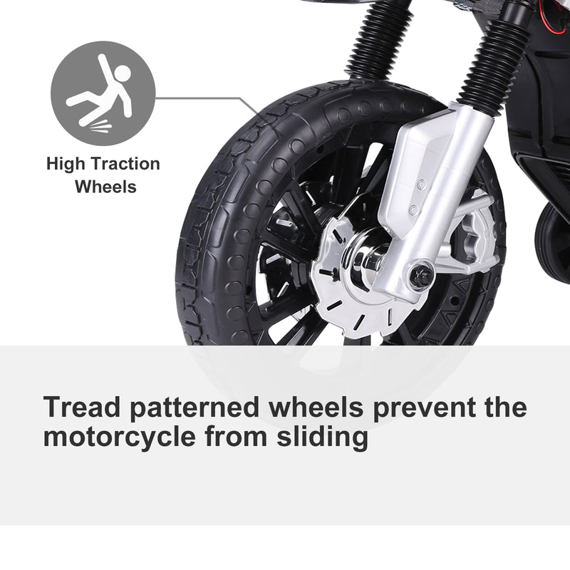 HOMCOM Kids Electric Ride On Motorbike Scooter 6V - Red