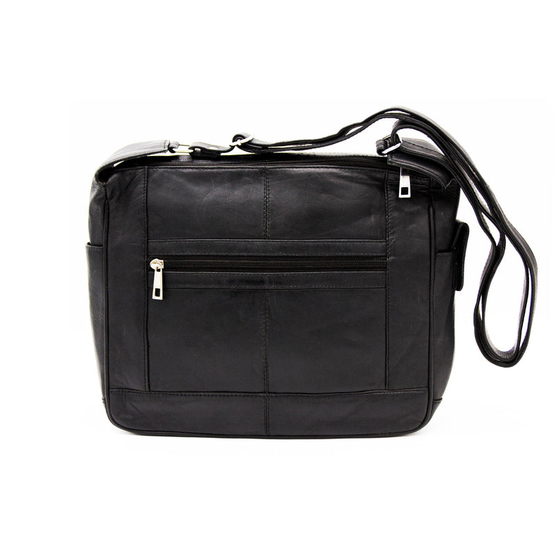 Leather Shoulder Bag - Black