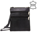 Leather Crossbody Bag - Black