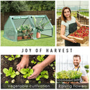 Outsunny 180x90x90cm Mini PE Grid Cover Steel Frame Greenhouse Green