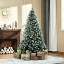 HOMCOM Christmas Tree Slim 6' with Pinecones