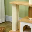 PawHut 114cm Cat Tree for Indoor Cats with Scratching Posts, Cat House, Cat Bed