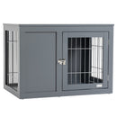 PawHut Furniture-Style Dog Crate w/ Two Lockable Doors, for Small & Medium Dogs