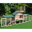 PawHut- Deluxe Rabbit Hutch