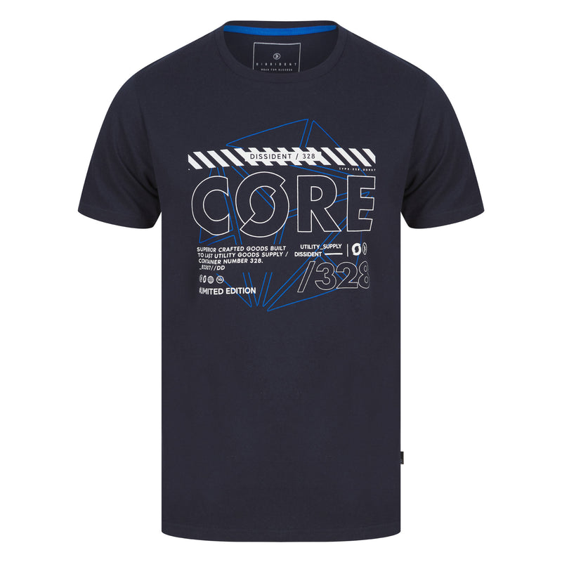 Dissident Dd Factory T-Shirt -Navy