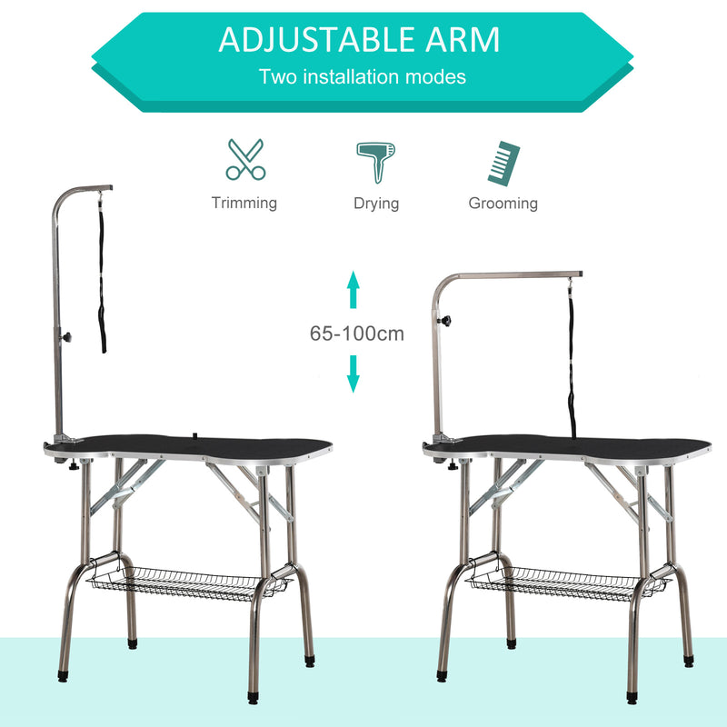 PawHut Pet Foldable Grooming Table