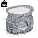 Pawhut Rattan Cat House