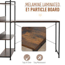 HOMCOM Vintage Computer Desk with Shelves 120cm - Black