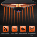 Outsunny Hanging Halogen Heater 2000W Black
