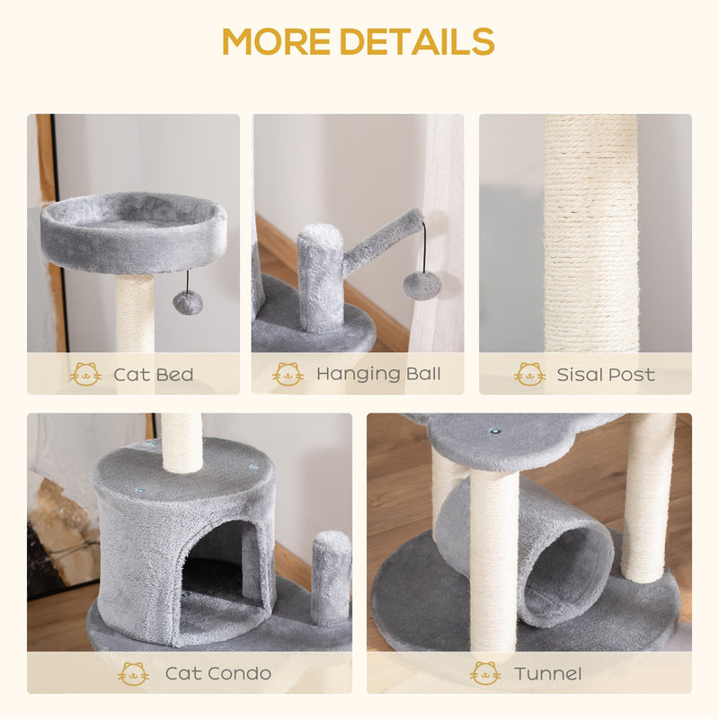 PawHut Cat Tree Tower Activity Center