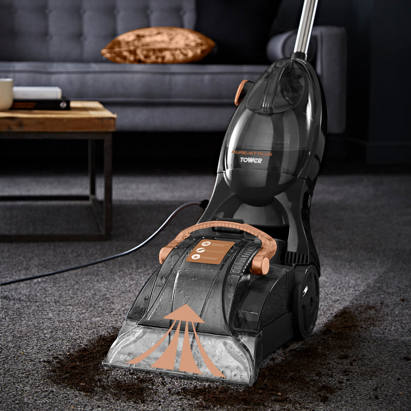 Tower TCW5 Purejet Plus Carpet Washer in Rose Gold and Black
