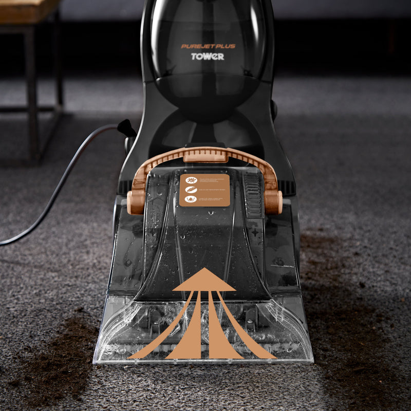 Tower TCW5 Purejet Plus Carpet Washer in Rose Gold and Black
