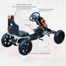 Kids Pedal Go Kart - Black & Orange