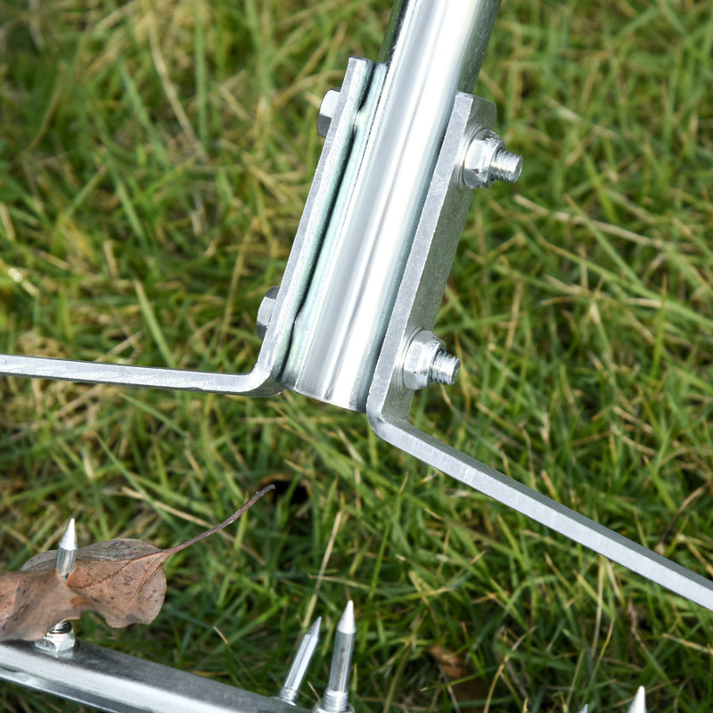 Outsunny Rolling Lawn Aerator