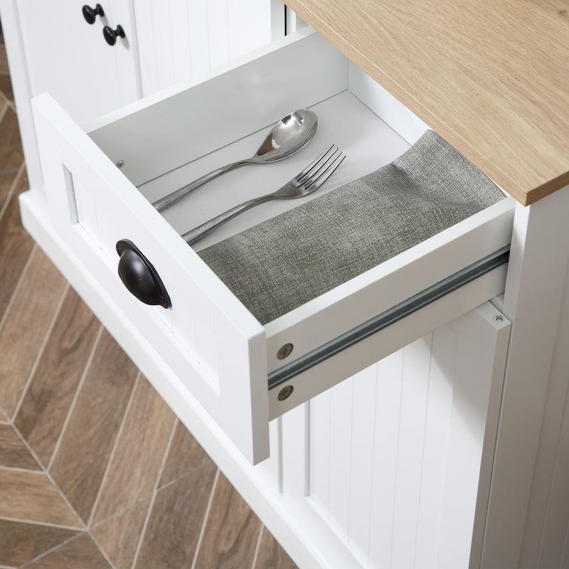 HOMCOM Kitchen Cupboard Storage Cabinet Microwave Oven Stand with Storage