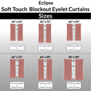 Lewis's Eclipse Blackout Eyelet Curtains - Blush Pink