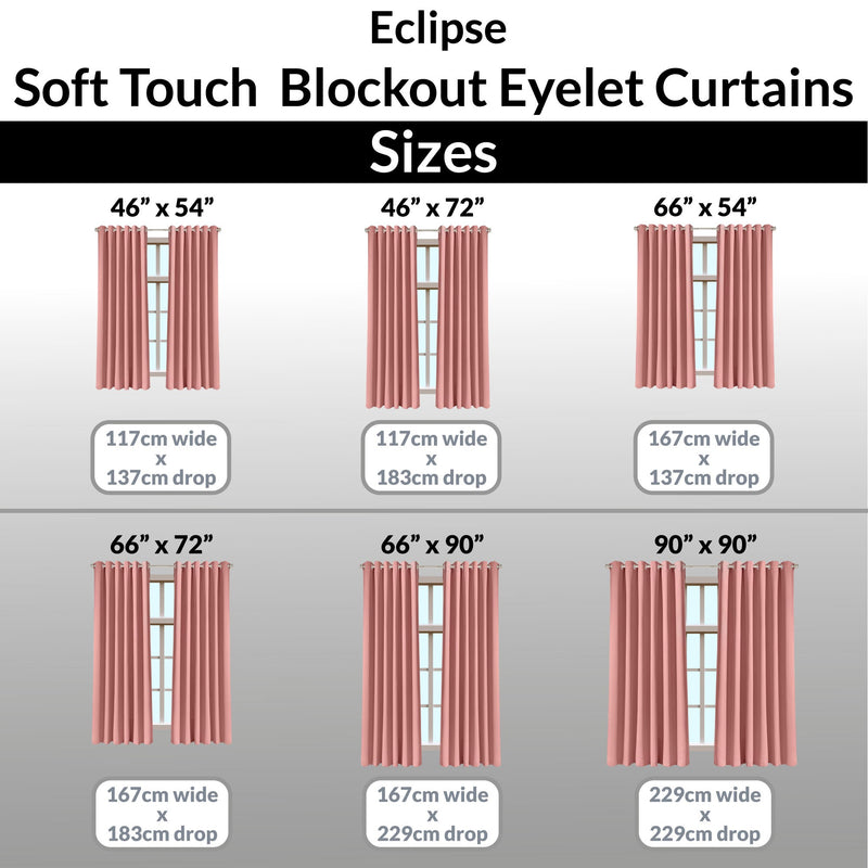 Eclipse Eyelet Curtains - Blush Pink
