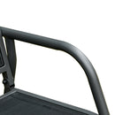 Outsunny Gliding Rocking  Chair - Black