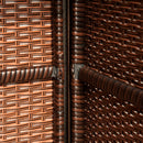 HOMCOM Free Standing Rattan Outdoor Garden Heater Brown 12KW