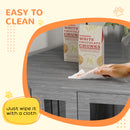 PawHut Dog Crate Furniture for Medium Dogs w/ Cushion, Large Door - Grey