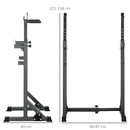 SPORTNOW Heavy Duty Squat Rack, Adjustable Weight Barbell Stand, for Home, Gym