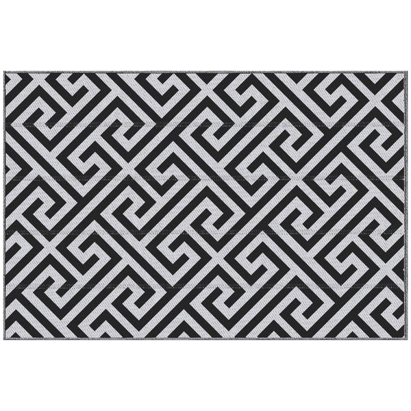 Outsunny 121x182cm Reversible Outdoor Rug Portable Plastic Straw RV Camping Mat