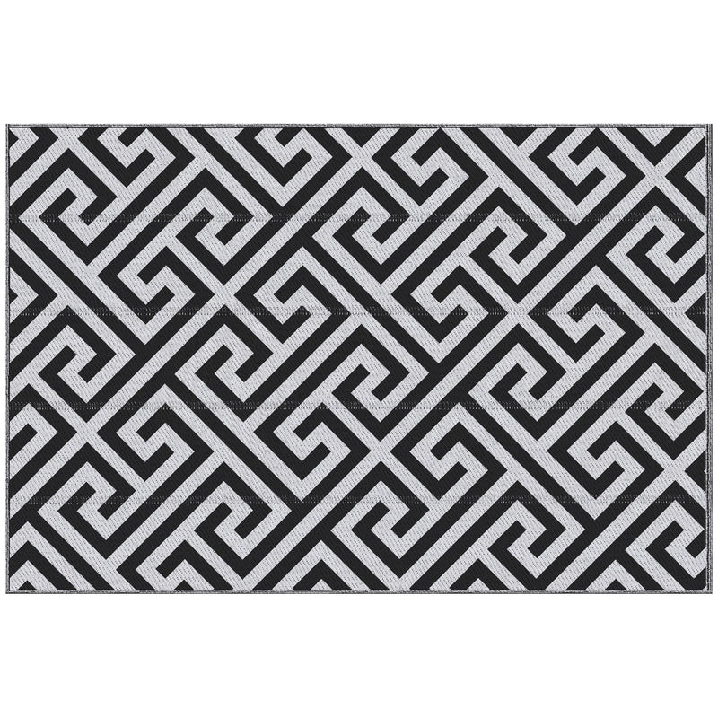 Outsunny 121x182cm Reversible Outdoor Rug Portable Plastic Straw RV Camping Mat