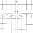 Outsunny Set of 2 Metal Trellis for Climbing Plants, Floral Design