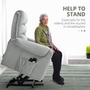 HOMCOM Power Lift Chair, Rise And Recliner Chair With Remote Control, Grey