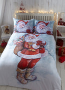 Portfolio Christmas Duvet Set Father Christmas - White