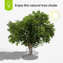 Outsunny Garden Tree Bench Seat - Silver