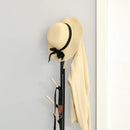 HOMCOM Coat Rack with 6 Hooks 174cm - Black