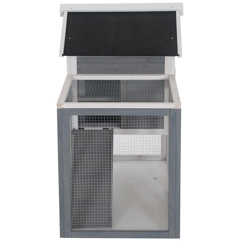 PawHut 2 Tier Wooden Rabbit Hutch