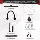 SPORTNOW Cable Pulley System, Lat Pull Down System With DIY Loading Weight Pin
