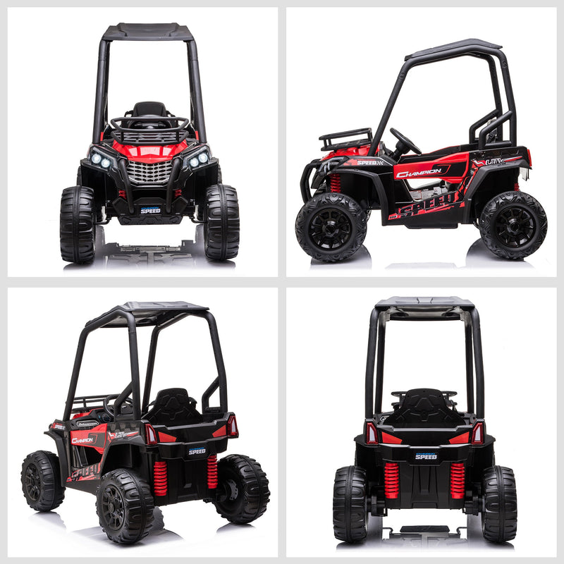 HOMCOM Kids Electric Ride on Off Road Car 12v - Red