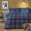 Farham Check Duvet Cover- Blue