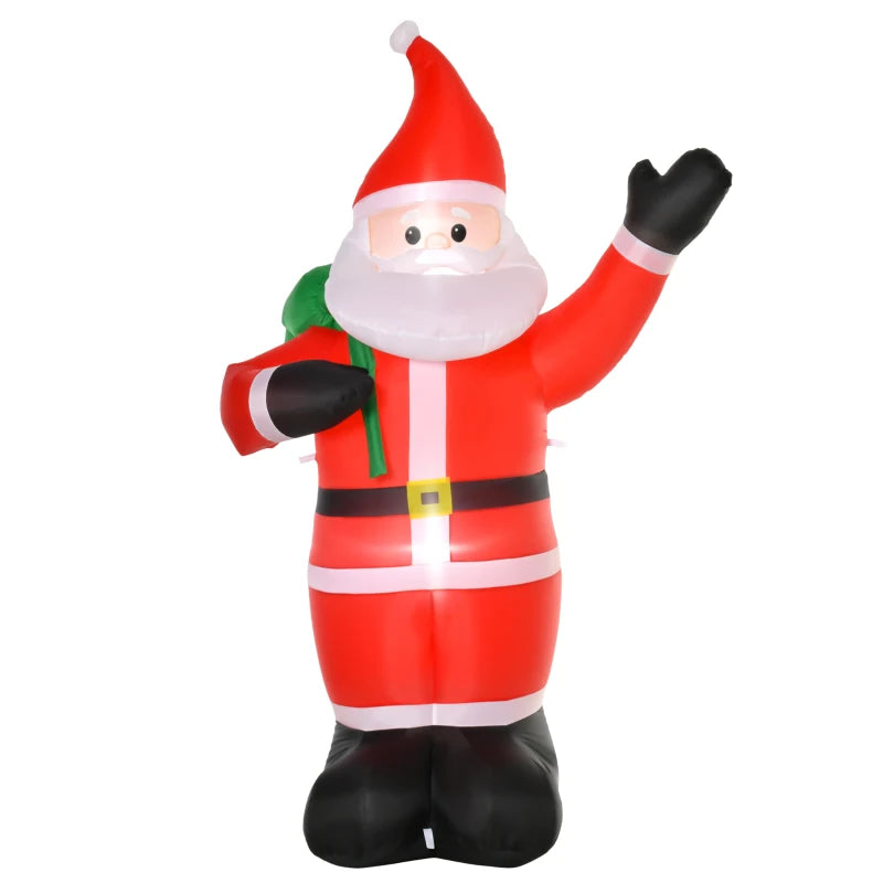 HOMCOM Christmas Inflatable Santa Claus 8'