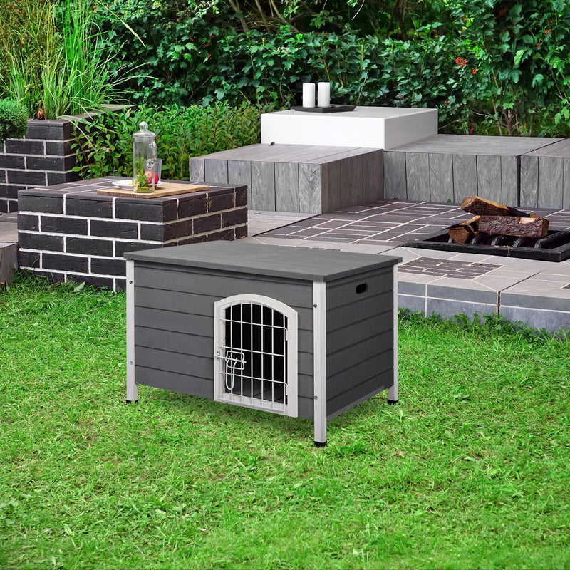 PawHut  Dog Kennel House - Grey