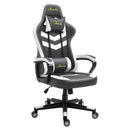 Vinsetto Racing Gaming Chair w/ Lumbar Support, Gamer Office Chair, Grey White